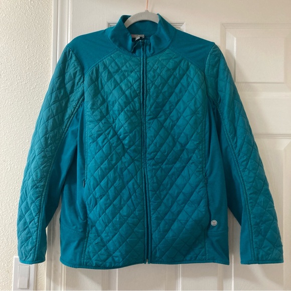 T BY TALBOTS   Carriage Green Jacket Zip Size X - Picture 16 of 16